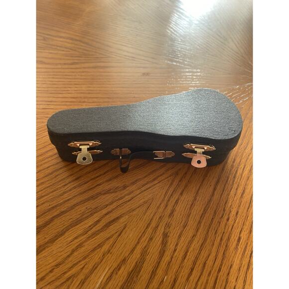 Guitar & Case & Stand Christmas Ornament Tree Nesting Decor Doll Miniature 7" - Picture 8 of 14